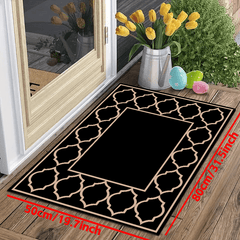Anti Slip Indoor/Outdoor Area Rug Low Pile Easy Maintenance