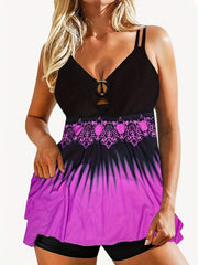  Ombre Print Cami Top & Shorts Set