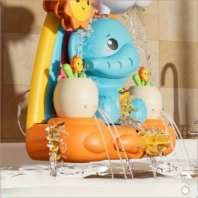 Elephant and Sunflower Shower Toy with Watering Can