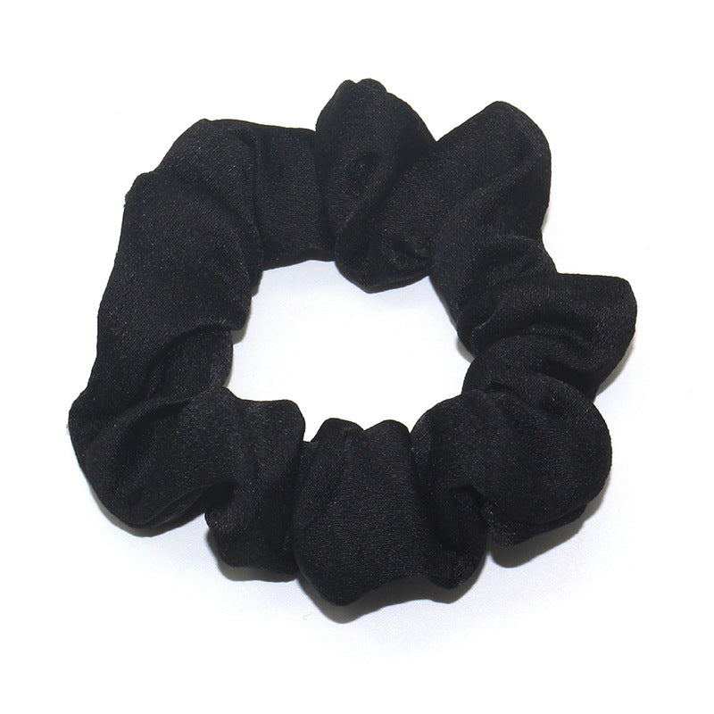 Fabric Hair Scrunchies For Women Girls Sleep Soft Solid Scrunchie