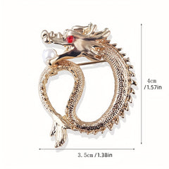 Vintage Wolf Head Brooch Jewelry Unisex Animal Suit Collar Pin