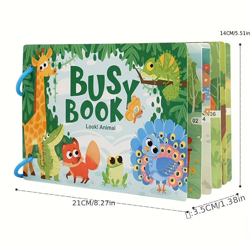 Children's Quiet Book Hook and Loop Puzzle Painting Activity Gift Idea