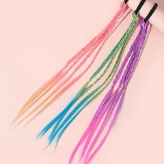3pcs 4pcs Gradient Braid Wigs With Hair Ties - Hair Accessories for Girls