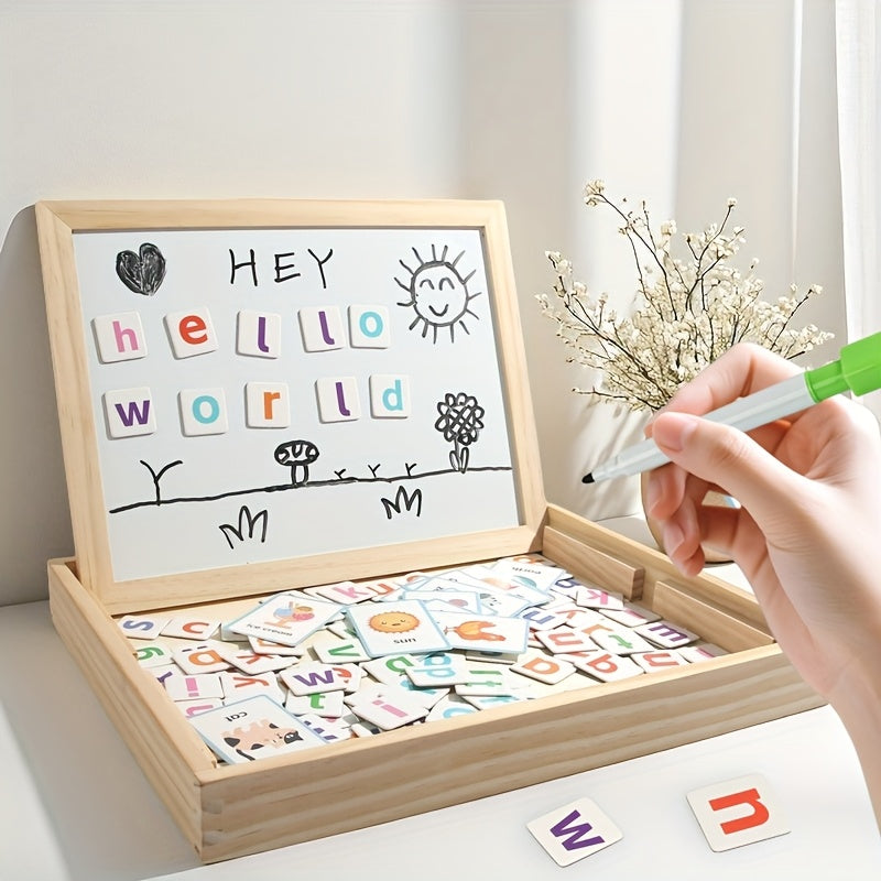 Educational Magnetic Drawing Board with Alphabet Numbers Shapes