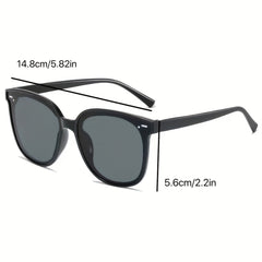 2pcs Men's UV Resistant Sunglasses With Box Packaging