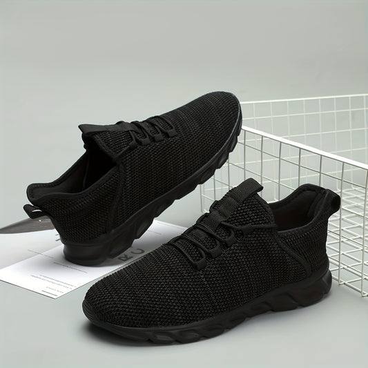 Men's Knit Sneakers Lace Up Breathable