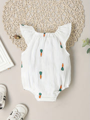 Cute Baby Girl Onesies Assorted Fly Sleeve Designs