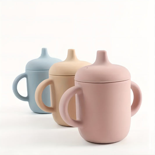 Baby Safe Silicone Drinking Cup Drop Resistant & Anti Scald