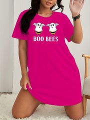  Bee Ghost Print Tee Nightdress
