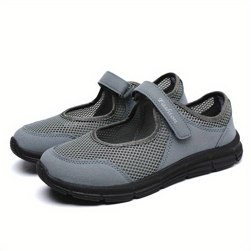 Women's Mesh Flat Sandals Breathable Non Slip Walking Shoes