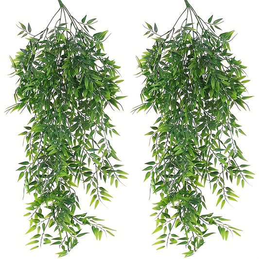 Artificial Bamboo Leaves Wall Hanging Decoration