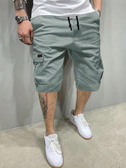 Men's Classic Cargo Shorts with Drawstring Waist
