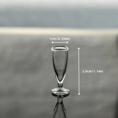 Miniature Glass Goblet for Diorama Accessory