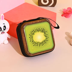 Orange Printed Cable Storage Bag