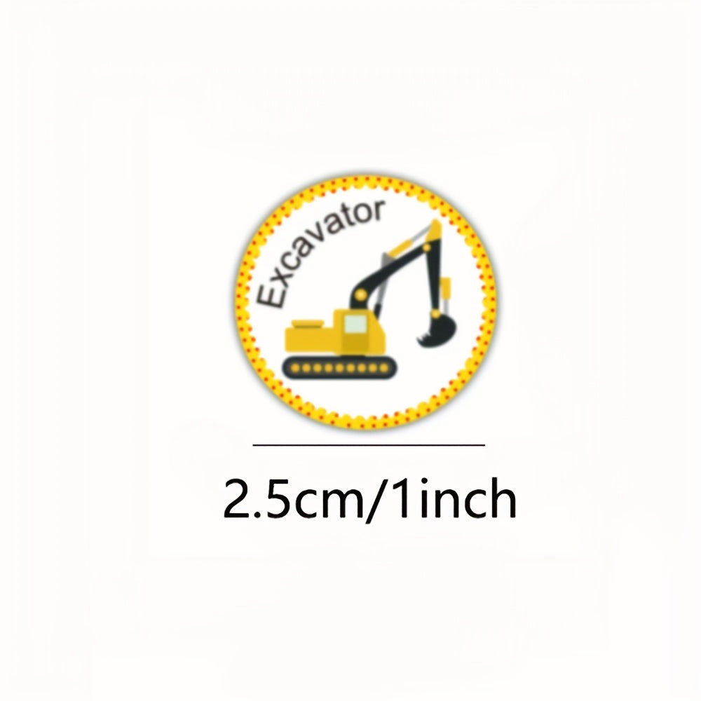 500pcs Truck Stickers For Kids Reward Construction Car Birthday Party