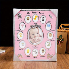 Baby's First Year Picture Frame Newborn Baby Growth Photo Frame