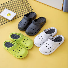 Women's Solid Clogs Casual Hollow Out Beach Shoes