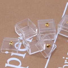 4pcs Display Cases Transparent Plastic Storage Boxes for Dollhouse Accessories