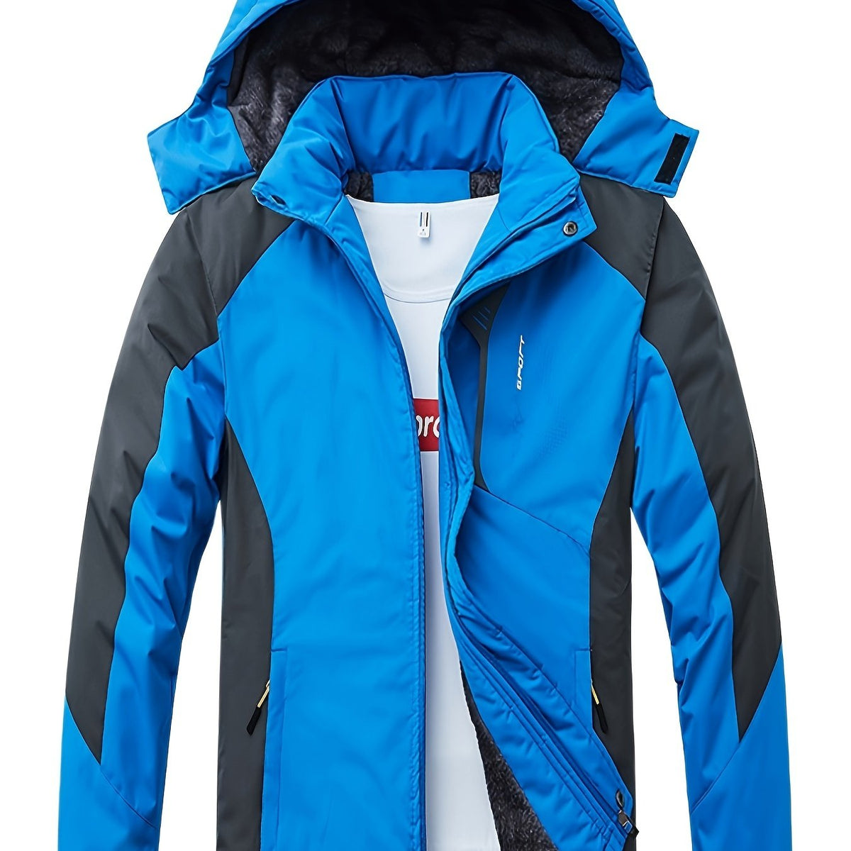 Men's Winter Track Hooded Jacket