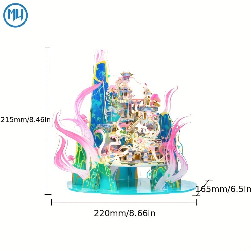 3D Metal Puzzle DIY Model: Magical Fairytale Palace