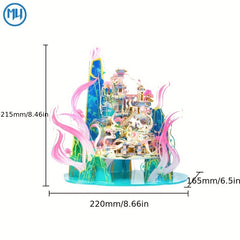 3D Metal Puzzle DIY Model: Magical Fairytale Palace