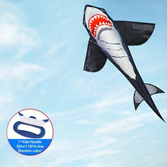 3D Cartoon Shark Kite for Outdoor Sports Flying - Beach Park