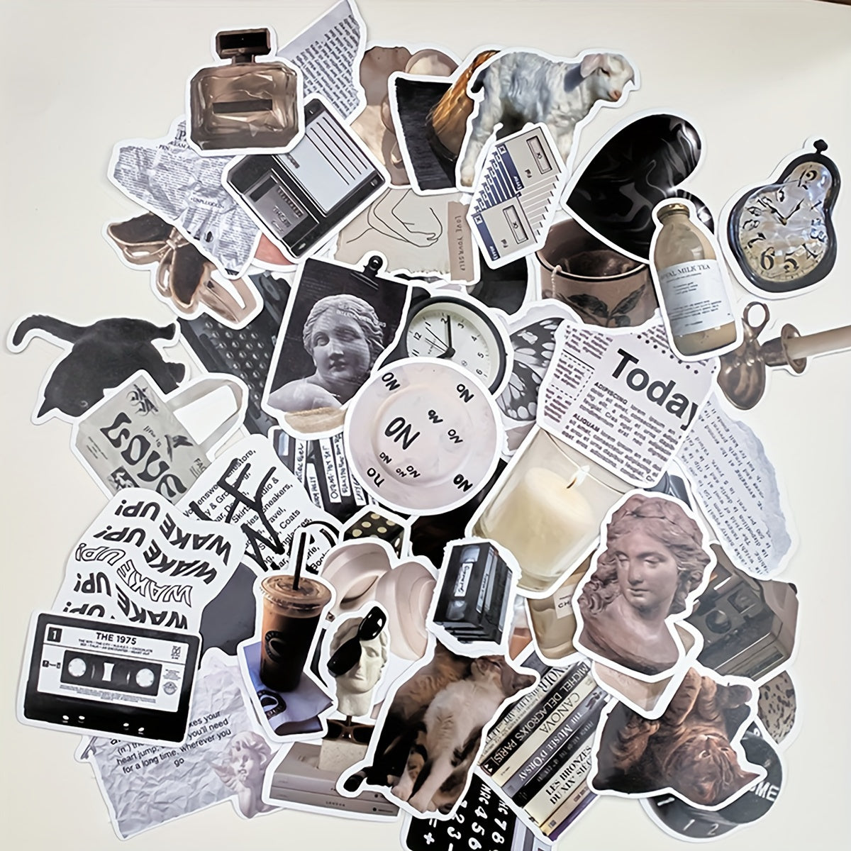 50pcs Random Pattern Tablet Notebook Journal Book Diy Graffiti Stickers