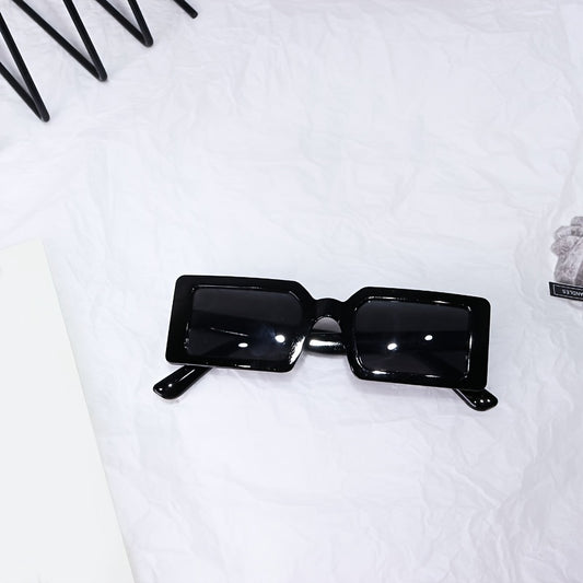 Retro Jelly Square Frame Sun Glasses Stylish Sunshade Male Female Slim