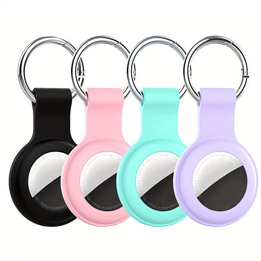 AigTag Car Key Chains for AirTag - 4pcs Silicone Holder Cases