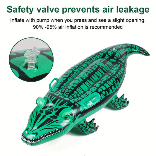 Kids Green Crocodile Riding Pool Toy