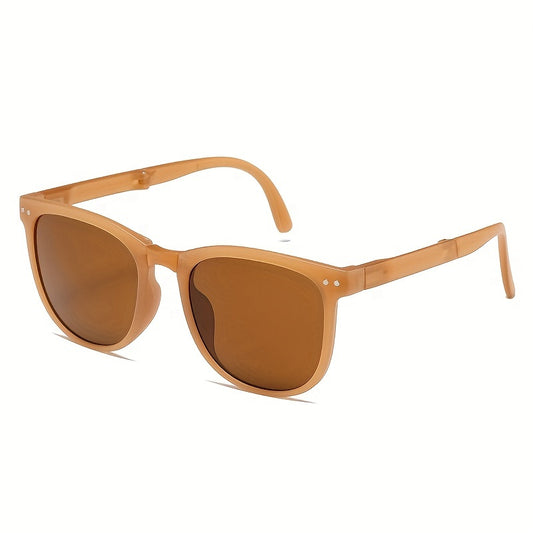 Folding Square Sunglasses Jelly Rivet UV400 Sun Shades
