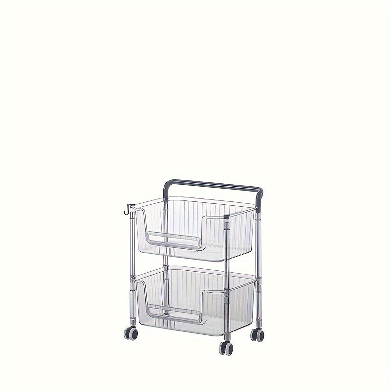 Portable Spice Cart Storage Rack Space Saving Organizer