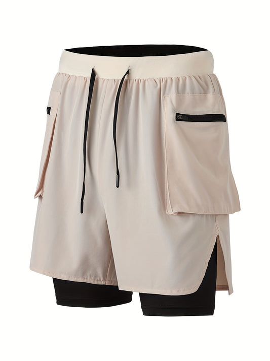 Men's Running Shorts with Pockets - Ideal for Gym and Workouts