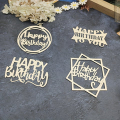 English Artistic Happy Birthday Phrase Metal Cutting Dies