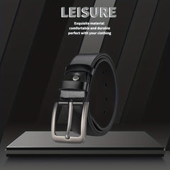 1pc PU Leather Belt Men's Belt Jeans Suit Pants Belt