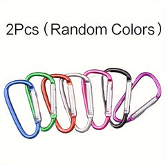Durable Carabiner D Ring Clip Hook Keychain for Outdoor Activities Random Color
