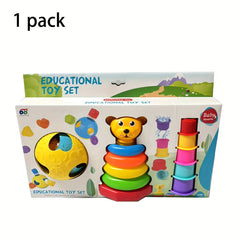 Kids Stacking Nesting Cups Block Ball Animal Building Blocks Set Bath Toys