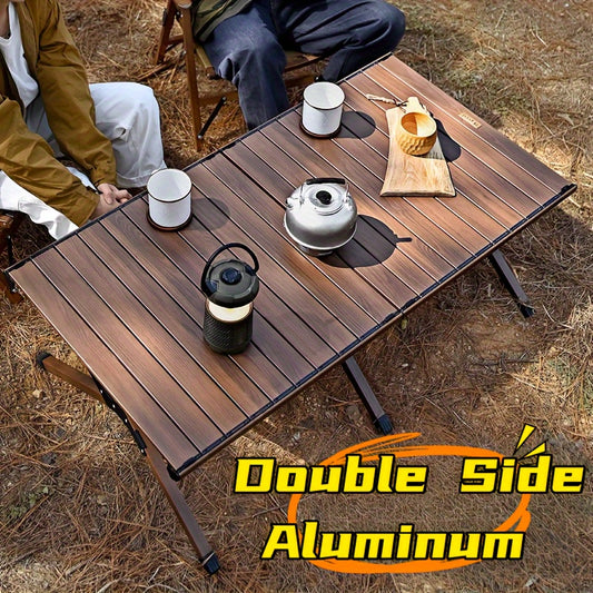 Portable Aluminum Alloy Egg Roll Table for Camping