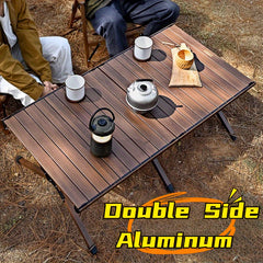Portable Aluminum Alloy Egg Roll Table for Camping