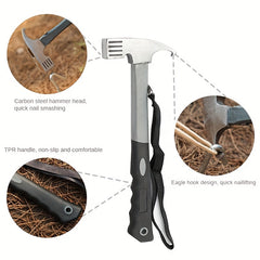 Heavy Duty Camping Hammer with Stake Remover & Holding Strap