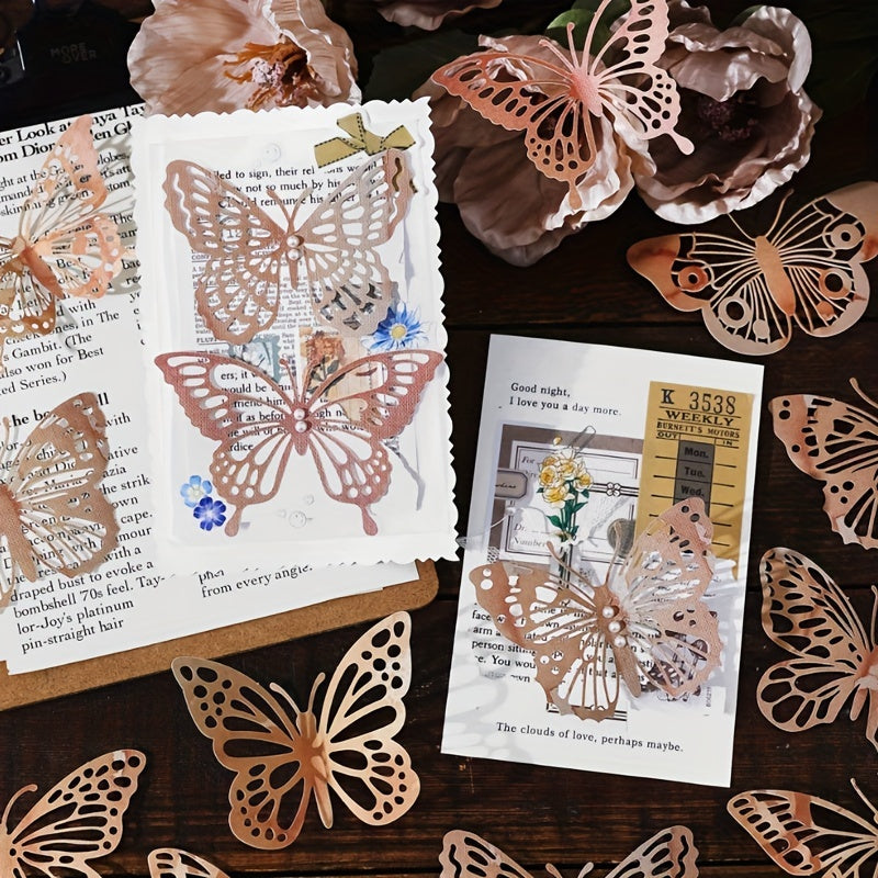 10pcs Traces of the Past Series Material Pack Retro Hollow Lace Journal Decor