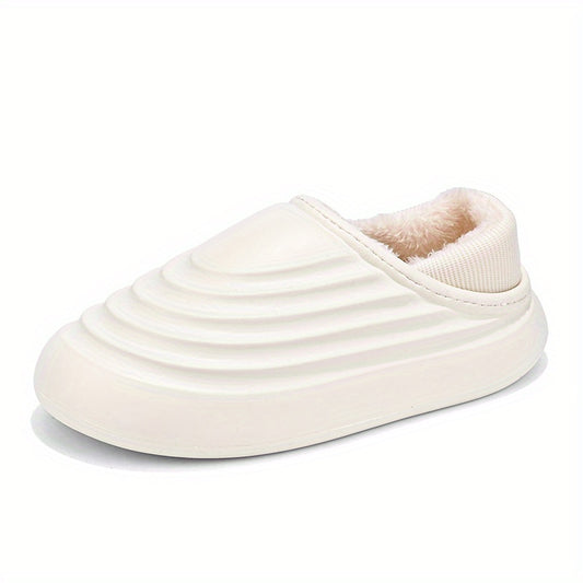 Boys Comfortable Non Slip Fleece House Shoes Soft Bottom Walking Shoes