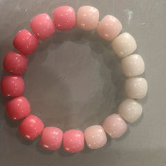 Pink Buddha Beads Bracelet Ice Beaded Wen Play Head Rope Dual purpose