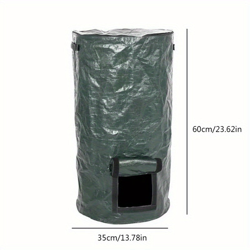 Collapsible Composting Fertilizer Maker with Lid