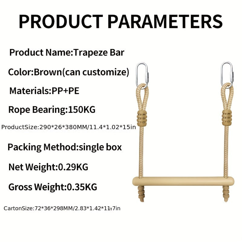 Kids Outdoor Monkey Bars Climbing Frame with Swings & Monkey Pole