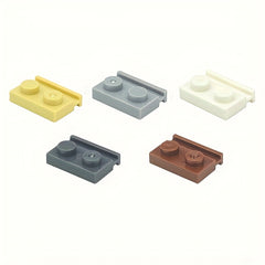 90pcs Thin Brick Particles Board 1x2 Grooves Railway Slide Building Blocks