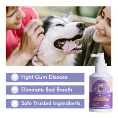 Dog & Cat Teeth Cleaning Spray - Freshen Your Pet's Breath Instantly