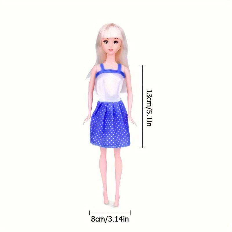 10pc Doll Wardrobe Set for 11.5 inch Dolls, Mix & Match Colors, Holiday Gift