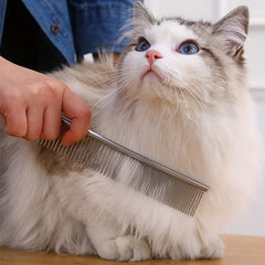Pet Stainless Hair Removal Straight Comb Undercoat Hair Removal Comb