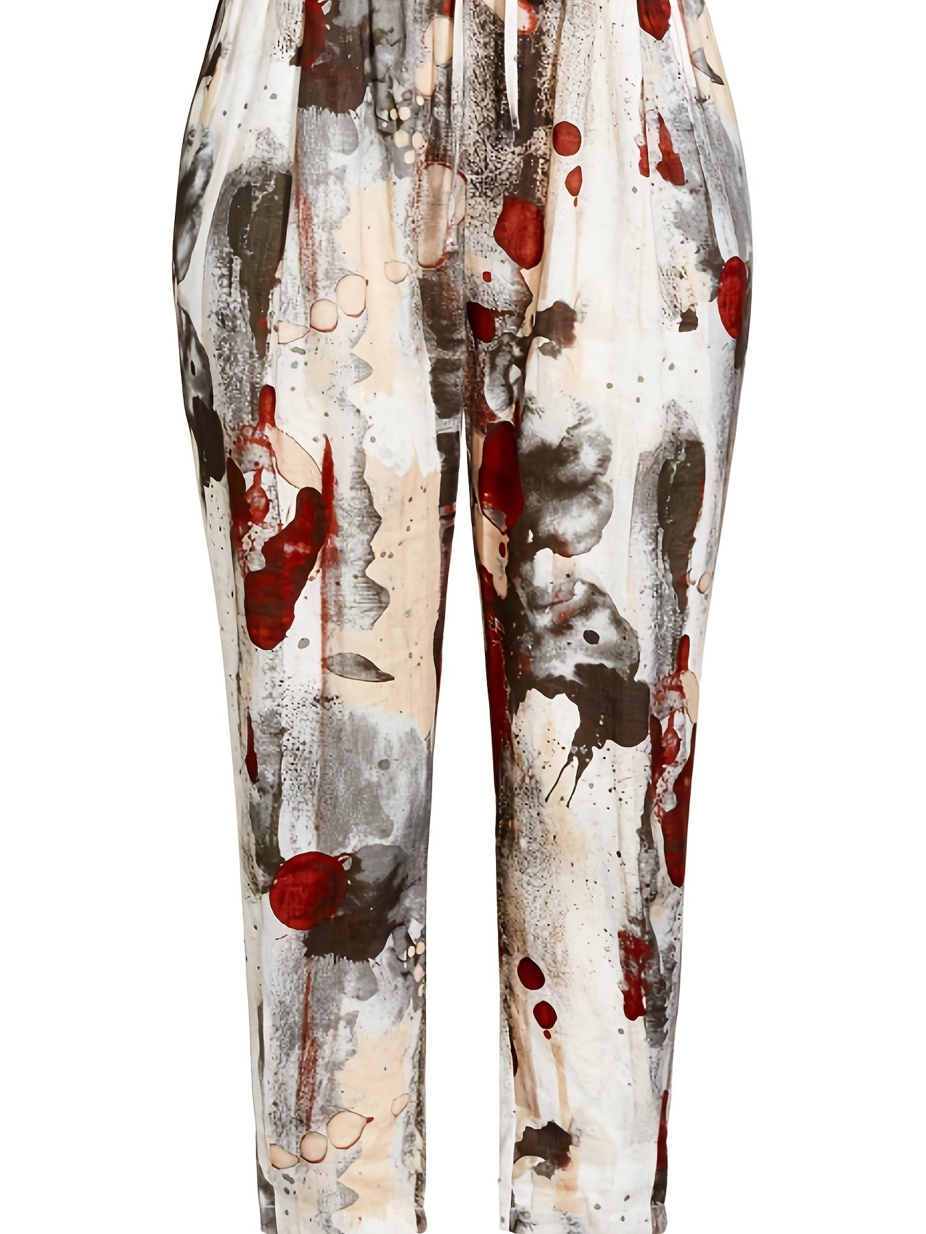  Tie Dye Elastic Waist Stretch Pants With Pockets